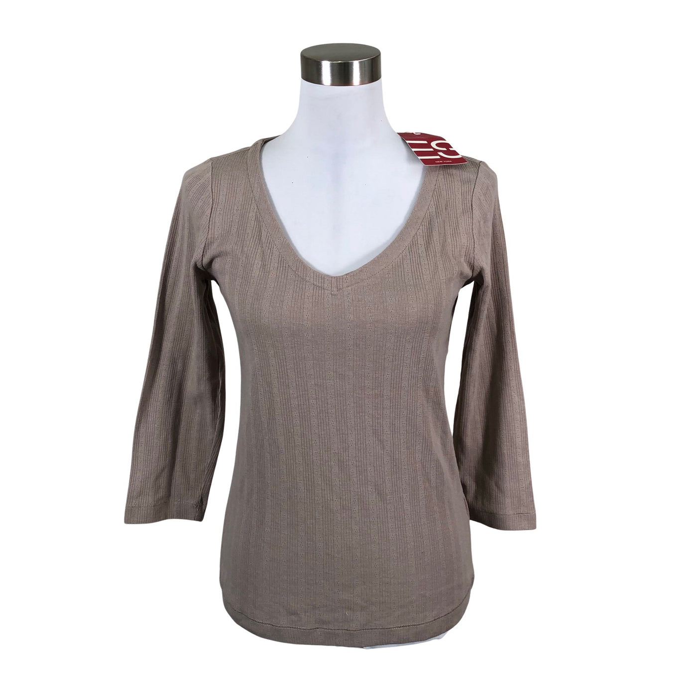 Unisex Esprit - Trikotaažist pluus, suurus 38 - Beige (1)