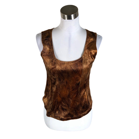 Unisex Ze-Ze - Trikotaažist topp, suurus 38 - Pruun ()