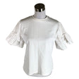 Unisex Victoria Beckham - Lühikeste käistega pluus, suurus 38 - Looduslik valge ()