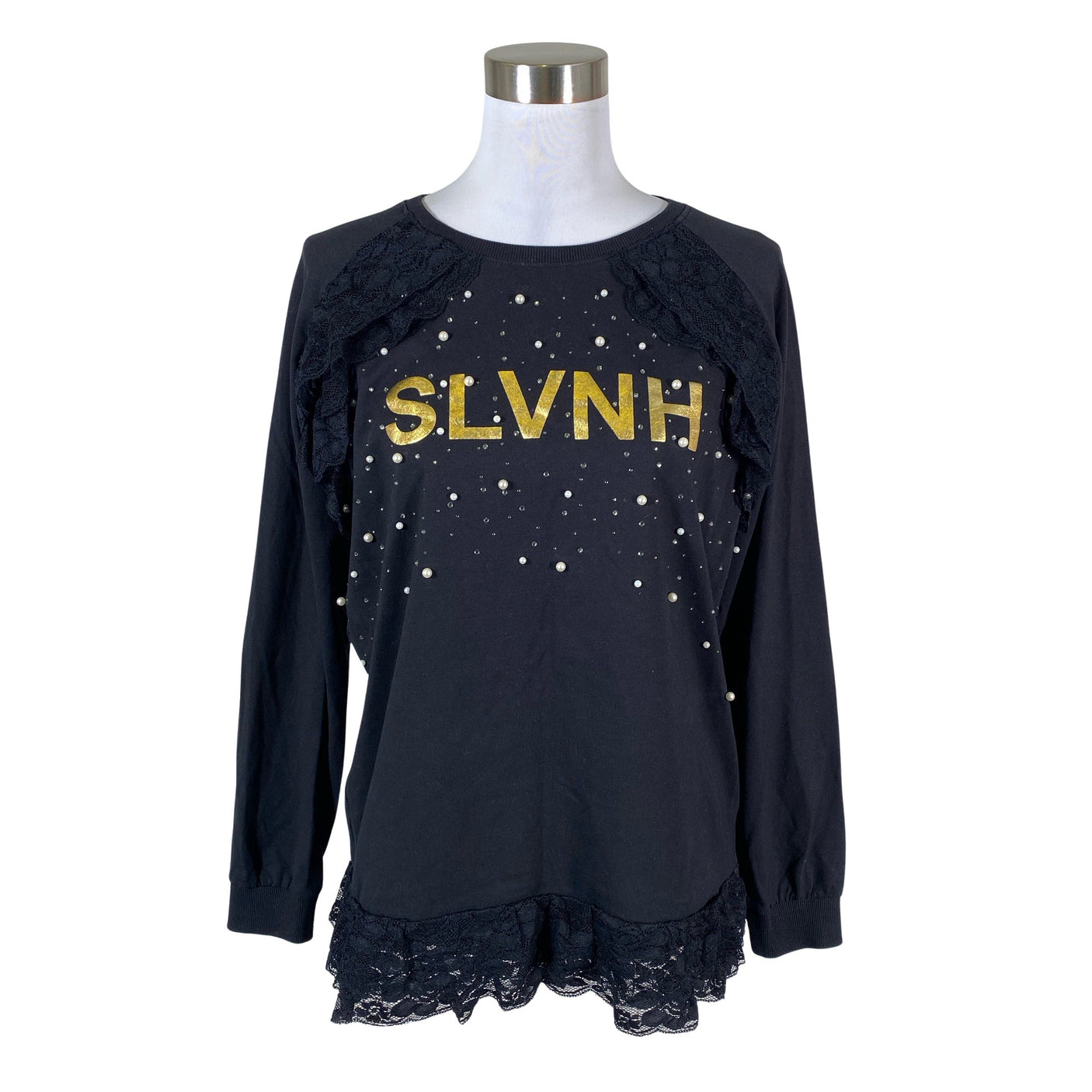 Unisex Lauren Ralph Lauren - Dressikangast pluus, suurus 38 - Must (1)