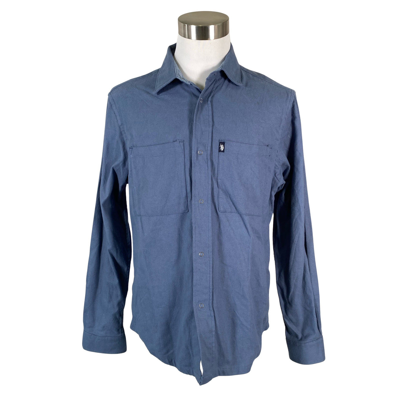 Unisex U.S. Polo Assn. - Flanellsärk, suurus L - Sinine (1)