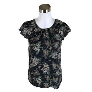 Unisex Soyaconcept - Lühikeste käistega pluus, suurus 36 - Must (1)