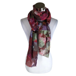 Unisex Oilily - Õhuke sall, suurus Maxi - Veinipunane (1)