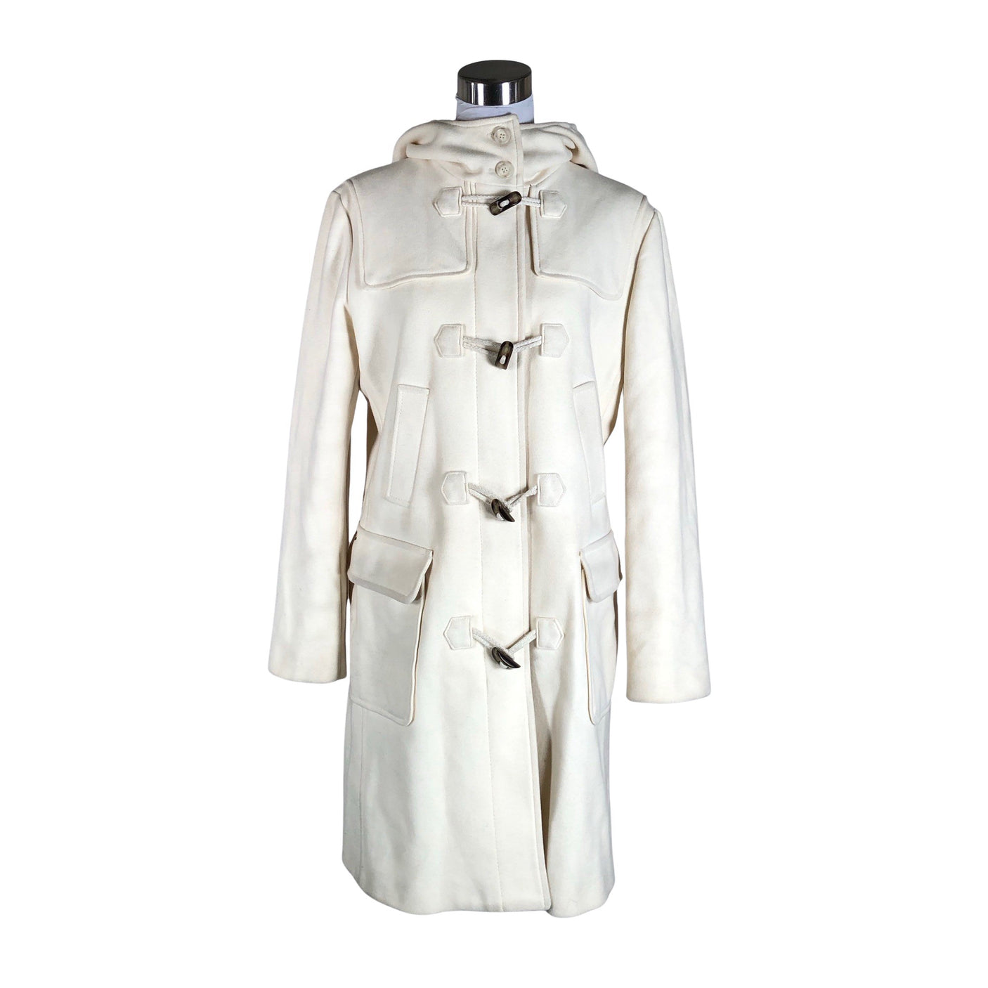 Unisex Benetton - Villane mantel, suurus 38 - Looduslik valge (1)