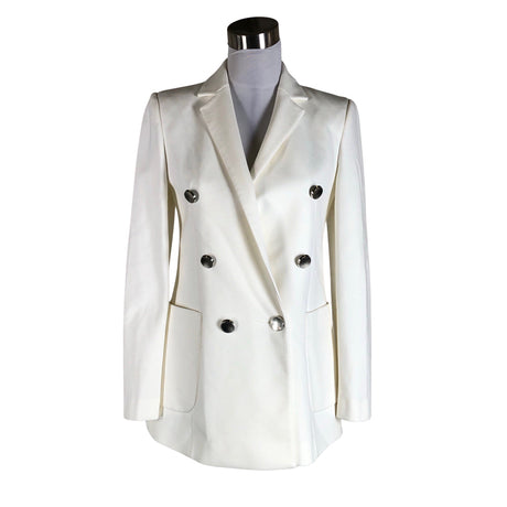 Unisex Andiata - Dressikangast jakk, suurus 36 - Valge ()