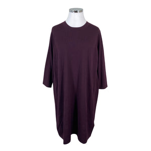 Unisex Essentials by Stockmann - Kootud kleit, suurus 44 - Veinipunane (1)