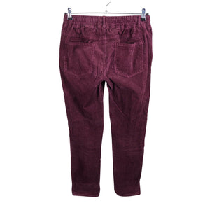 Unisex Red Button - Sametpüksid, suurus 40 - Veinipunane (2)