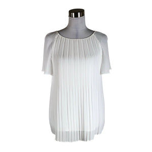 Unisex s.Oliver - Lühikeste käistega pluus, suurus 40 - Valge (1)