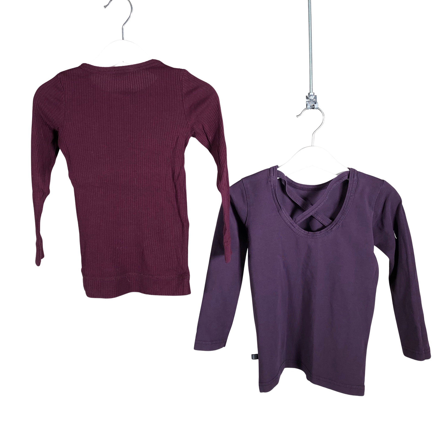 Unisex Jamie Kay - Trikotaažist pluus, suurus 98 - 104 - Veinipunane (2)
