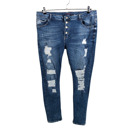 Unisex Perfect Jeans - Teksad, suurus 48 - Sinine ()