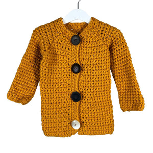 Unisex Handmade - Kardigan, suurus 92 - 98 - Oranž (1)