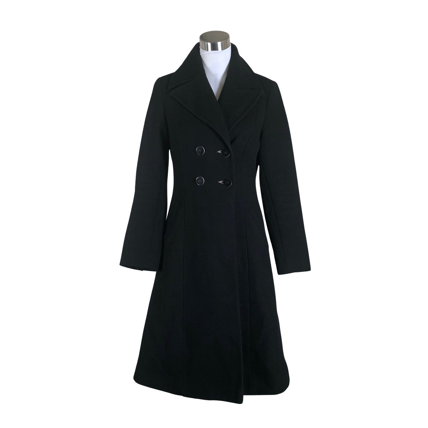 Unisex Topshop - Villane mantel, suurus 38 - Must (1)