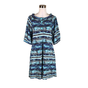 Unisex Nanso - Trikotaažist kleit, suurus 40 - Sinine (1)