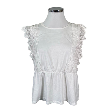 Unisex Fransa - Topp, suurus 42 - Valge ()