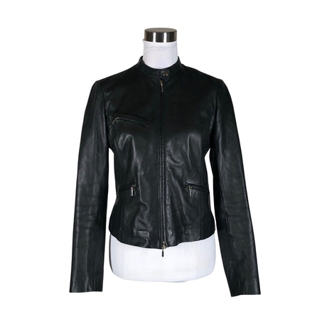 Unisex Massimo Dutti - Nahktagi, suurus 38 - Must ()