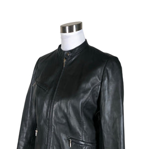 Unisex Massimo Dutti - Nahktagi, suurus 38 - Must (3)