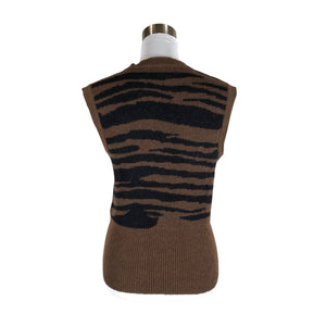 Unisex Nué Notes - Kootud vest, suurus 38 - Pruun (2)