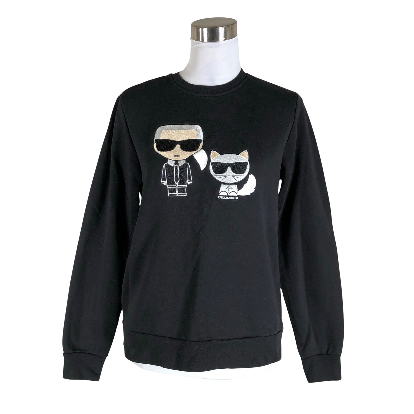 Unisex Karl Lagerfeld - Dressikangast pluus, suurus 38 - Must (1)
