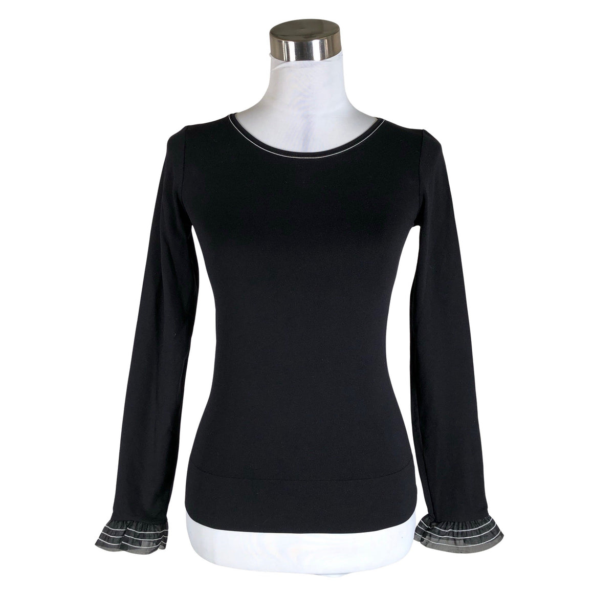 Unisex Philippe Matignon - Trikotaažist pluus, suurus 36 - Must (2)
