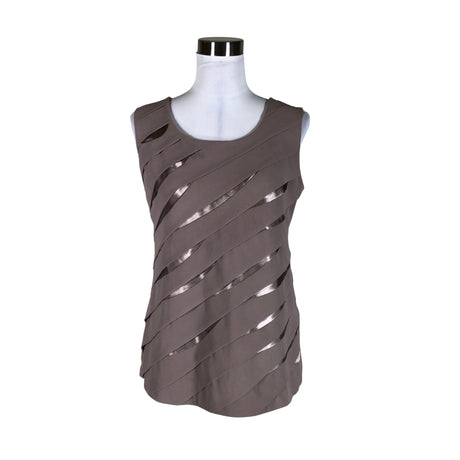 Unisex Ril's - Trikotaažist topp, suurus 38 - Pruun ()
