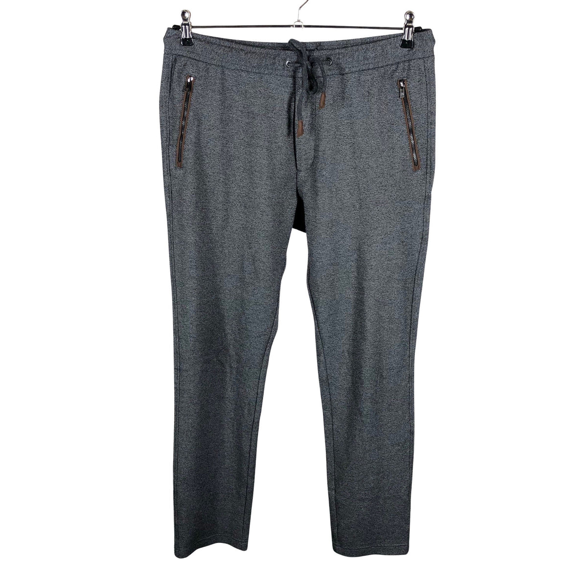 Unisex Massimo Dutti - Dressikangast püksid, suurus L - Hall (1)