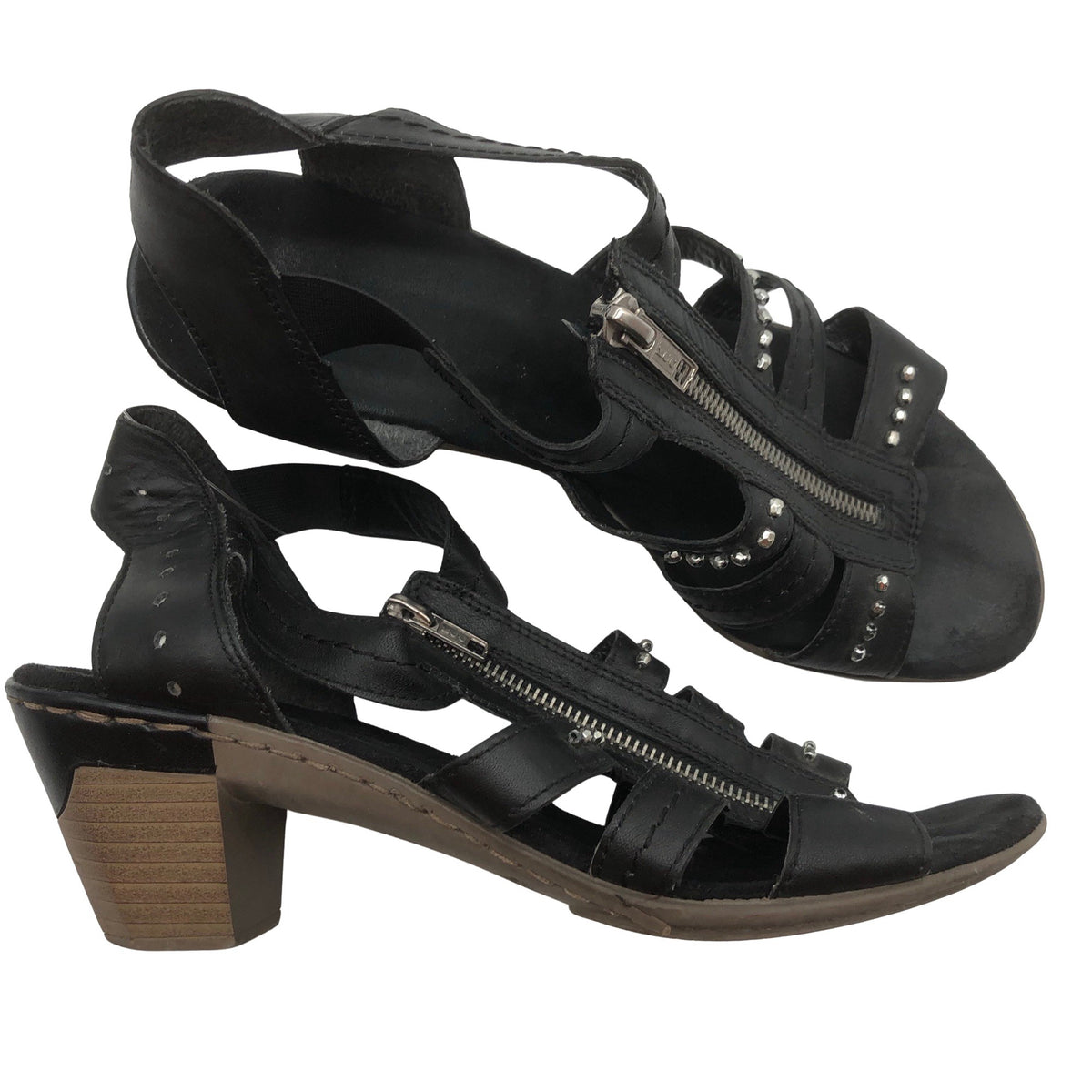 Unisex Rieker - Kontsaga rihmikud, suurus 39 - Must (1)