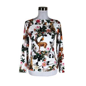 Unisex Camilla Thulin - Trikotaažist pluus, suurus 40 - Valge (1)