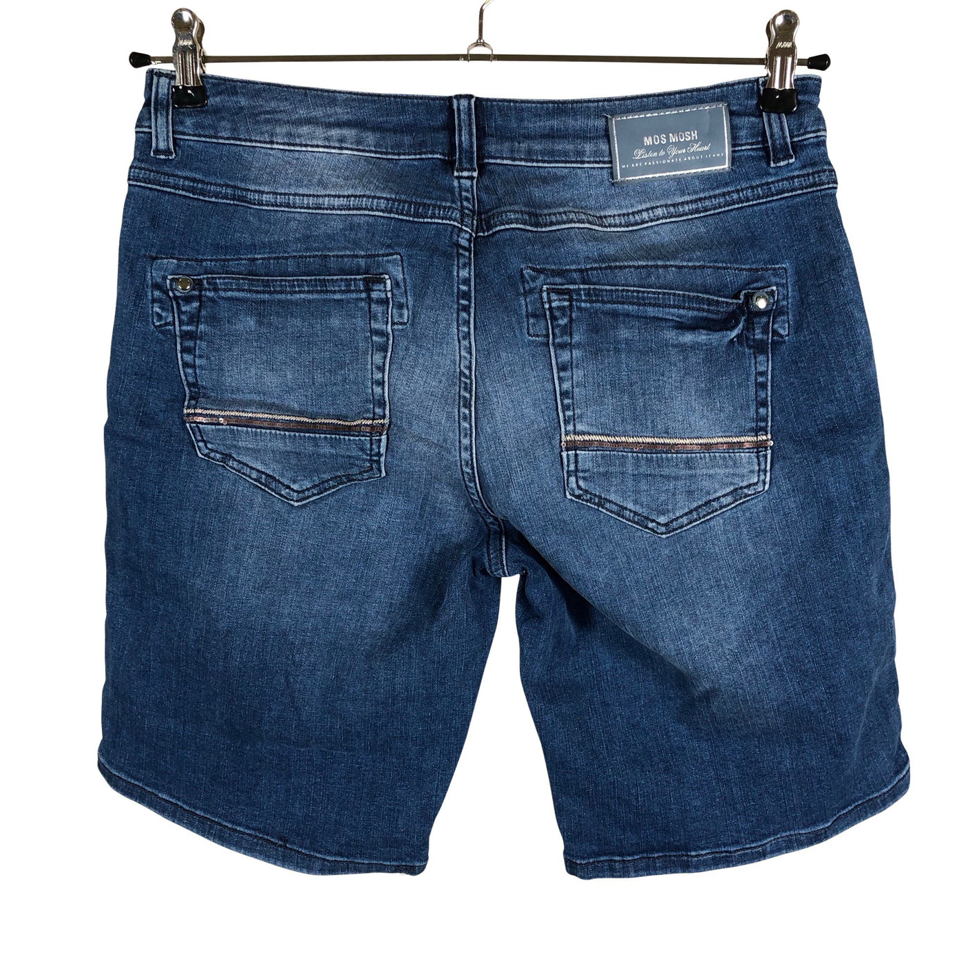 Unisex Mos Mosh - Teksast lühikesed püksid, suurus W28 - Sinine (2)