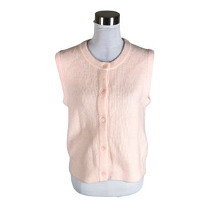Unisex Samsoe&Samsoe - Kootud vest, suurus 34 - Heleroosa (1)