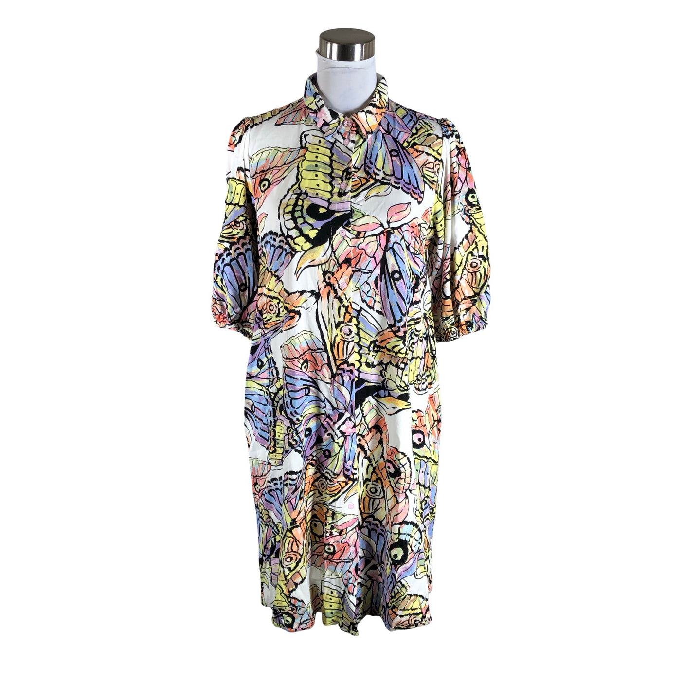 Unisex Nümph - Õhuke kleit, suurus 38 - Valge (1)