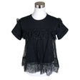 Unisex Twinset - Lühikeste käistega pluus, suurus 40 - Must ()