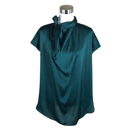 Unisex by Malene Birger - Lühikeste käistega pluus, suurus 34 - Roheline ()