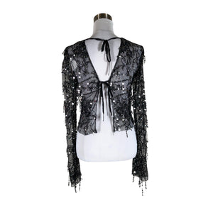 Unisex Na-KD - Pidulik pluus, suurus 34 - Must (2)