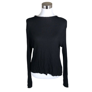 Unisex Wera - Trikotaažist pluus, suurus 36 - Must (1)