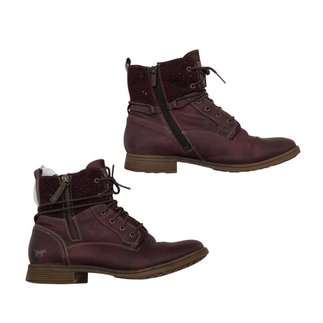 Unisex Mustang - Poolsaapad, suurus 38 - Veinipunane ()