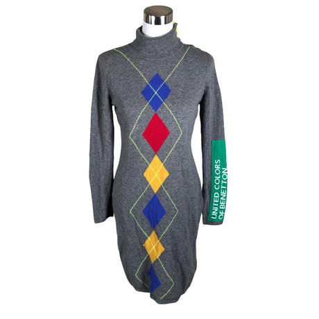 Unisex Benetton - Kootud kleit, suurus 38 - Hall ()