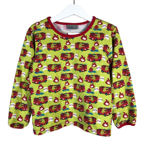 Unisex Sampsukka - Trikotaažist pluus, suurus 104 - 110 - Roheline (1)