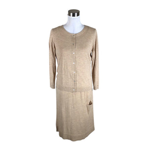 Unisex Arelalizza - Kootud kleit, suurus 40 - Beige (1)