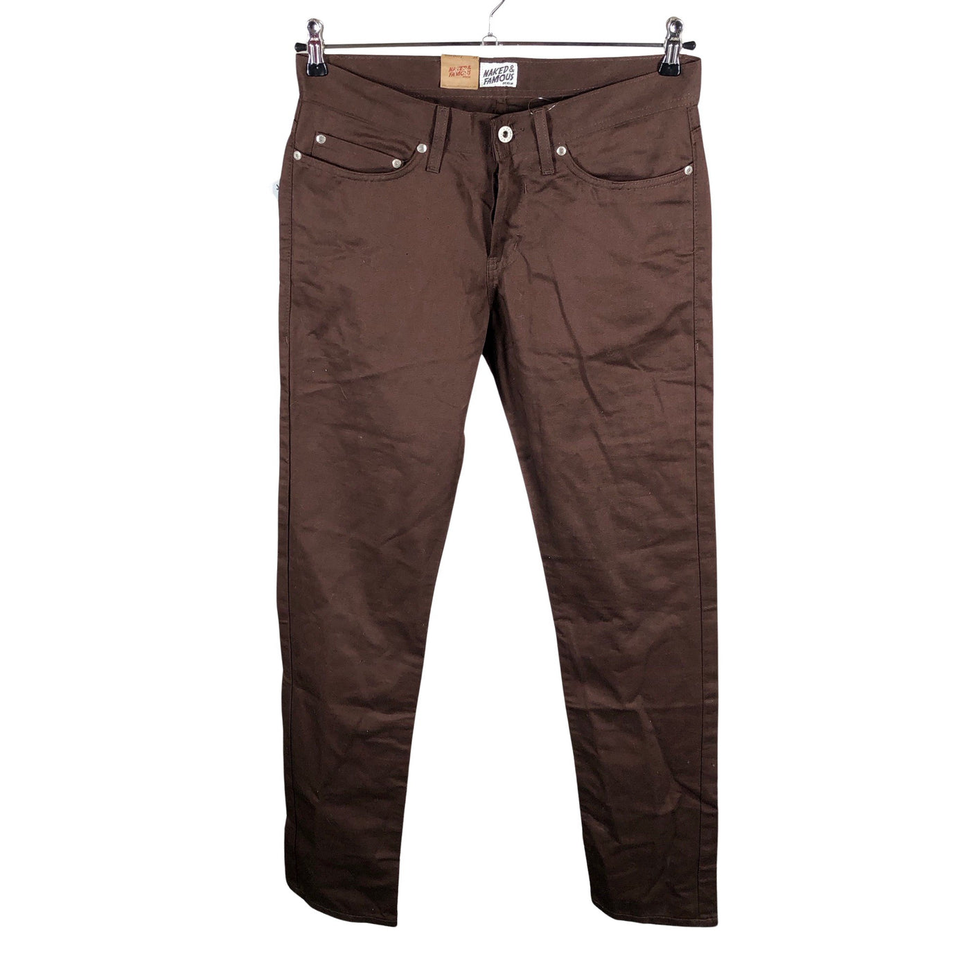 Unisex Naked & Famous - Teksad, suurus W32 - Pruun (1)