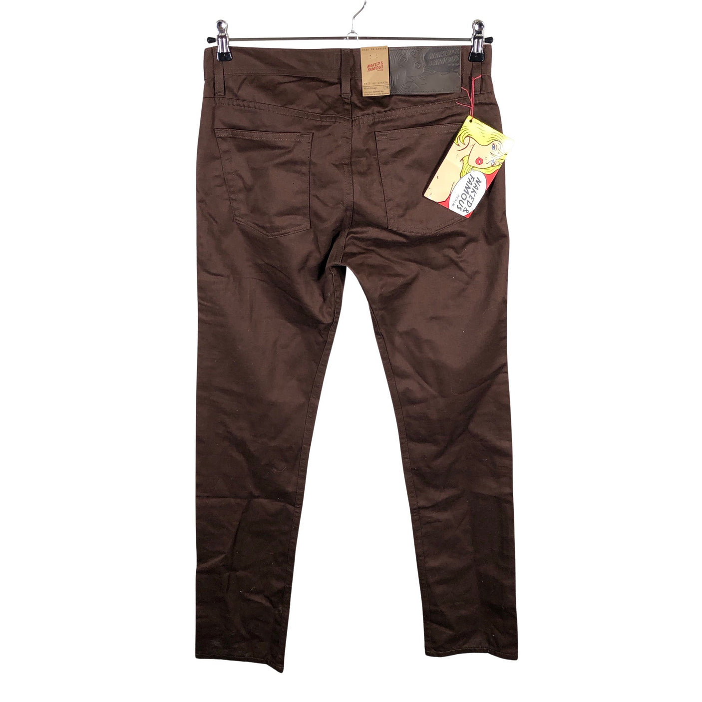 Unisex Naked & Famous - Teksad, suurus W32 - Pruun (2)