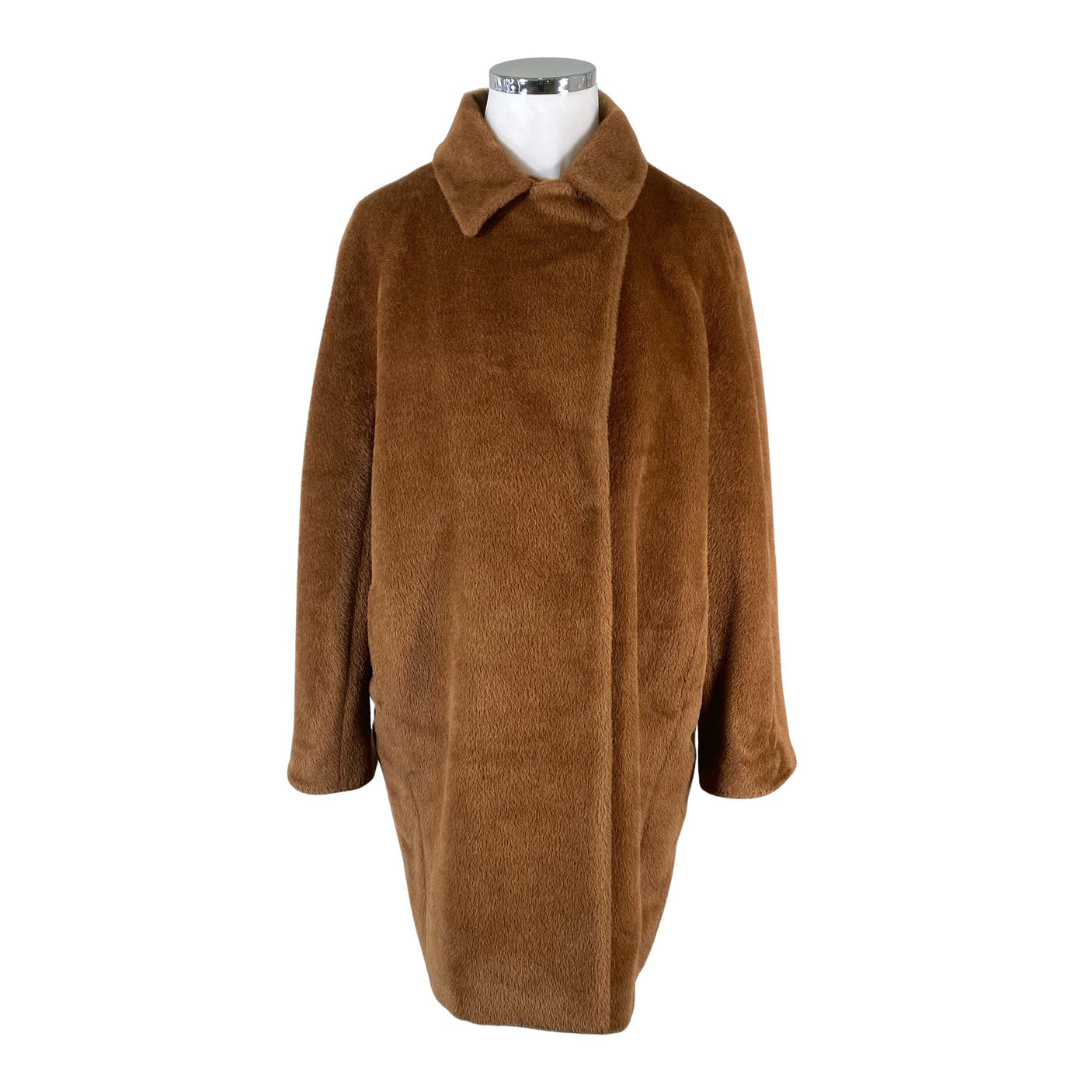 Unisex Manuela Conti - Villane mantel, suurus 42 - Pruun (1)