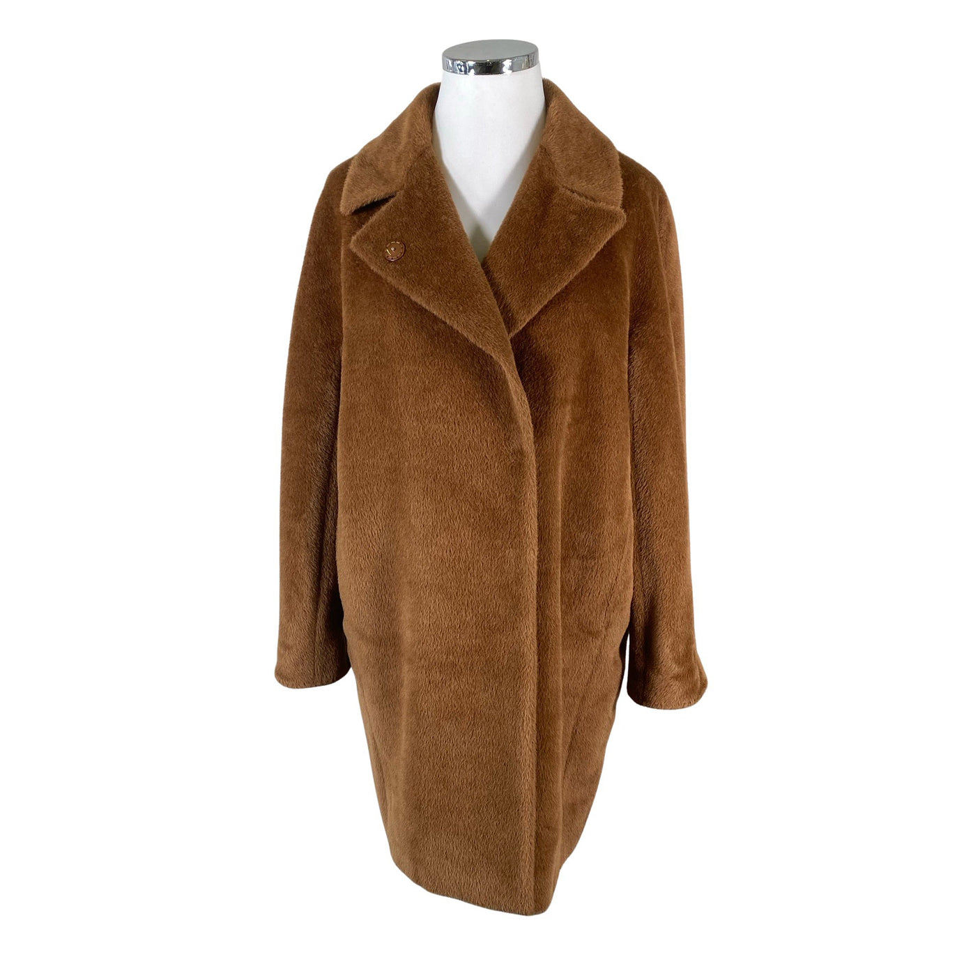 Unisex Manuela Conti - Villane mantel, suurus 42 - Pruun (3)