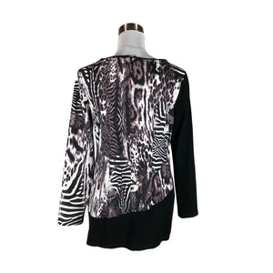 Unisex Bella Mode - Trikotaažist pluus, suurus 40 - Must (2)