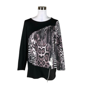Unisex Bella Mode - Trikotaažist pluus, suurus 40 - Must (1)