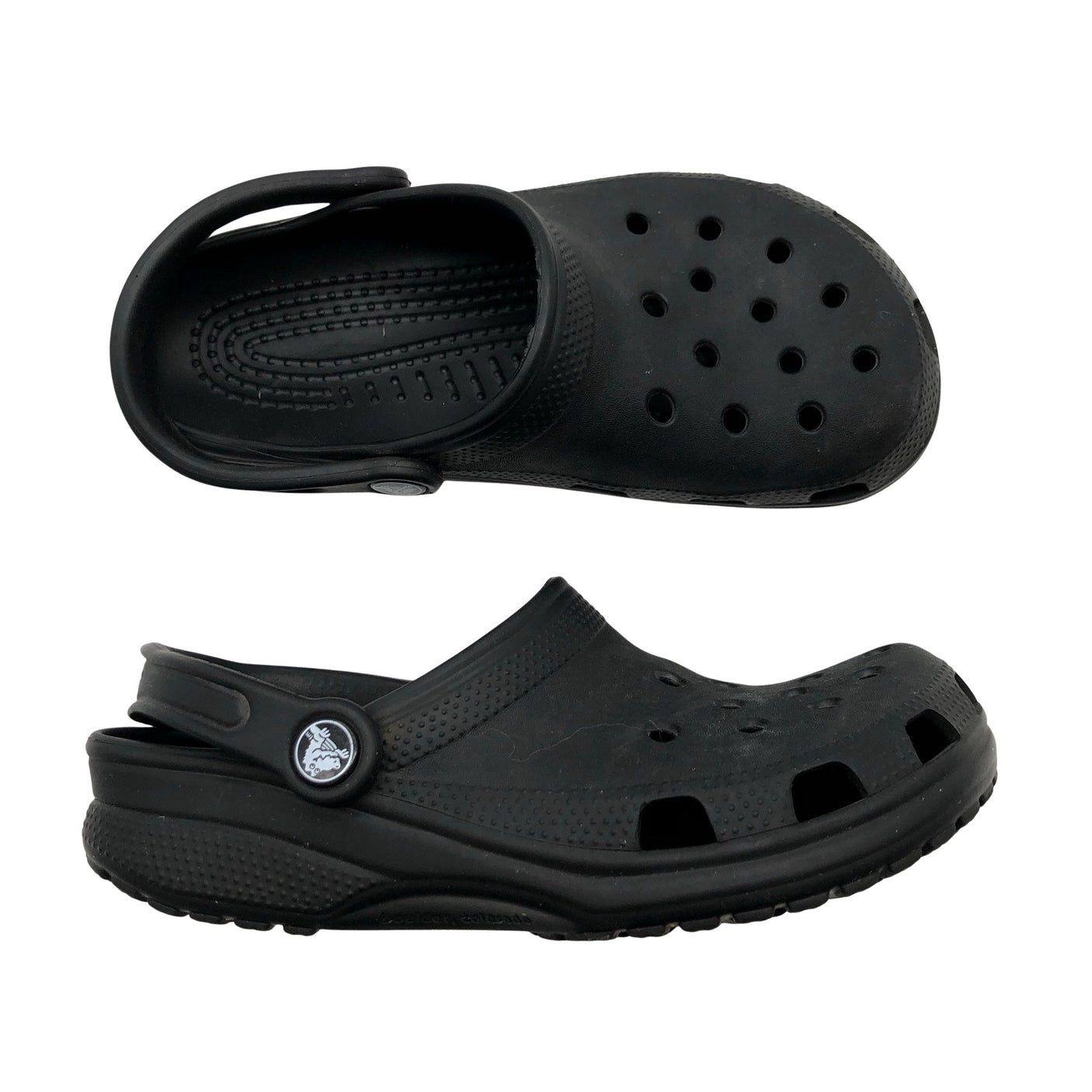 Unisex Crocs - Lahtise kannaga jalanõud, suurus 38 - Must (1)