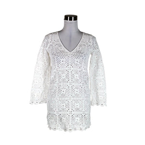 Unisex Sézane - Kootud tuunika, suurus 34 - Valge (1)