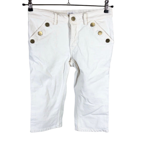 Unisex Filippa K. - Teksast poolpikad püksid, suurus W27 - Valge ()