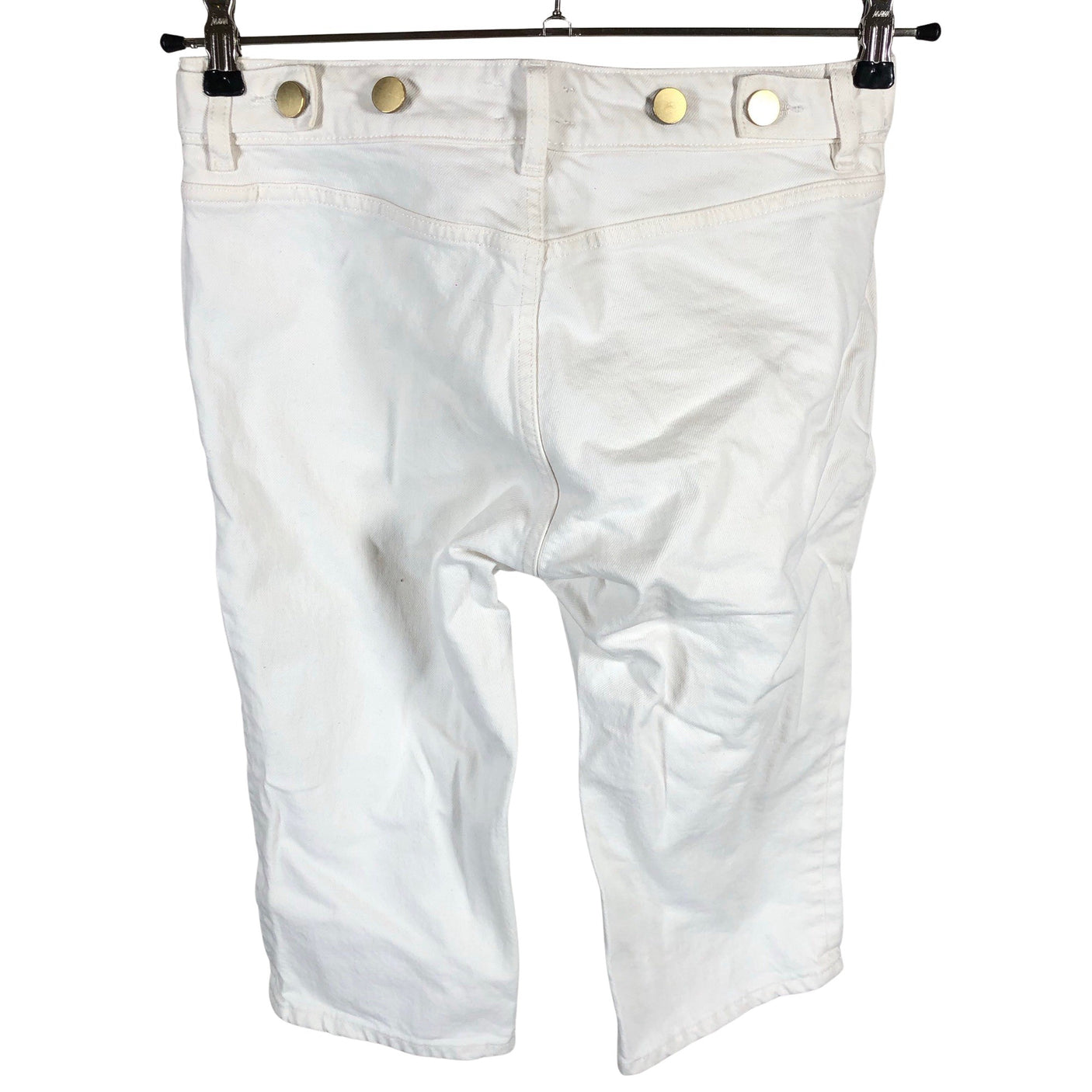 Unisex Filippa K. - Teksast poolpikad püksid, suurus W27 - Valge (2)