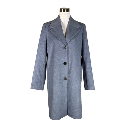 Unisex Selected - Villane mantel, suurus 40 - Helesinine ()