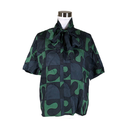 Unisex Marimekko - Lühikeste käistega pluus, suurus 36 - Sinine ()
